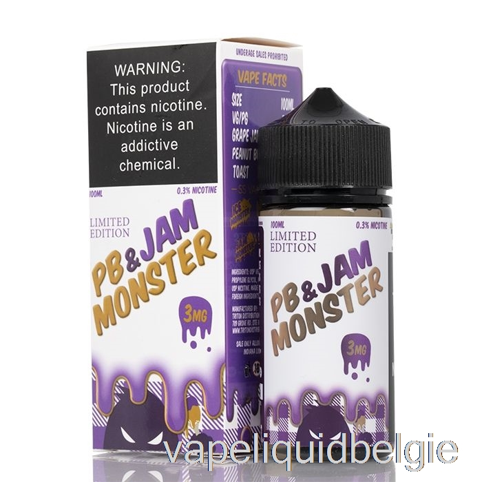 Vape België Druif - Pb En Jam Monster - 100ml 0mg